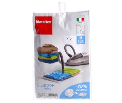 Metaltex Vacuümzakken met Luchtdicht Ventiel 50x67 cm 2 Stuks