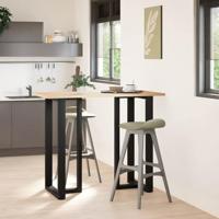 Bartafelpoten 2 st T-vormig 60x35x(110-111) cm staal zwart - thumbnail