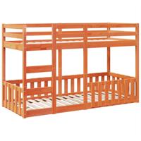 Stapelbed massief grenenhout wasbruin 75x190 cm - thumbnail