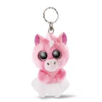Nici sleutelhanger Glubschis unicorn junior 9 cm pluche roze - thumbnail
