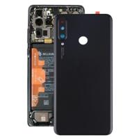 Originele batterij back cover met camera lens voor Huawei P30 Lite (48MP) (zwart) - thumbnail