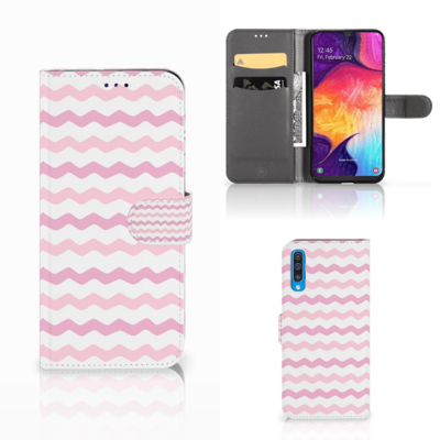 Samsung Galaxy A50 | Telefoon Hoesje | Waves Roze Samsung Galaxy A50 | Telefoon Hoesje | Waves Roze