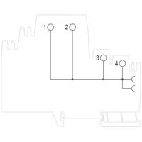 Weidmüller 2122940000 Potentiaalverdeling Zwart 10 stuk(s) - thumbnail