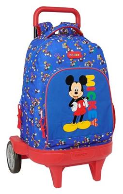 Schoolrugzak met Wielen Mickey Mouse Clubhouse Today Blauw 33 x 45 x 22 cm