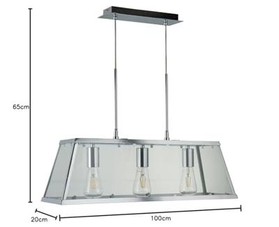Searchlight Eetkamer hanglampVoyager 3-lichts - 4613-3CC