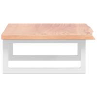 Badkamer wandschap staal en massief eikenhout - thumbnail