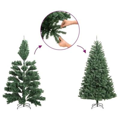 Kunstkerstboom half met sneeuw smal 150 cm Kunstkerstboom half met sneeuw smal 150 cm