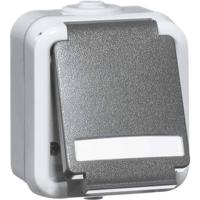 PEHA by Honeywell 307011 Wandcontactdoos Compleet 1-voudig Grijs 1 stuk(s) - thumbnail