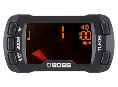 Boss TU-03 clip-on tuner en metronoom