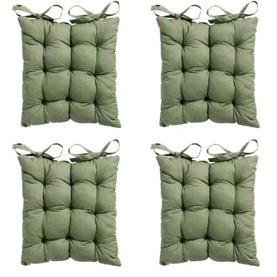 Toscane kussen Basic groen 46 cm x 46 cm (4 stuks) Madison - Madison