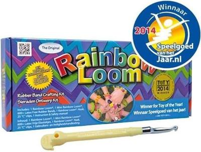Van Der Doelen Rainbow loom the original starter set met 600 loom stiekjes