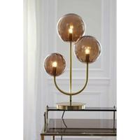 Light & Living Tafellamp 'Magdala' 3-Lamps, kleur Bruin - thumbnail