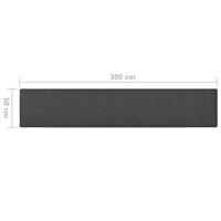 VidaXL Tapijtloper 50x300 cm antracietkleurig - thumbnail