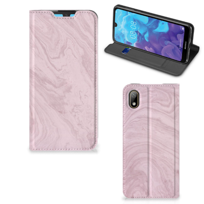 Huawei Y5 (2019) | Standcase | Marble Pink - Origineel Cadeau Vriendin