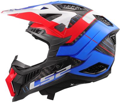 LS2 crosshelm "mx703 x-force galuo" helmet x-force galuo white/red/blue gr. xxl