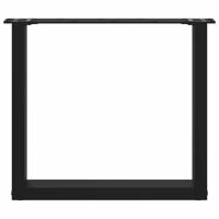 Bartafelpoten 2 st U-vormig 60x(110-111) cm staal zwart - thumbnail