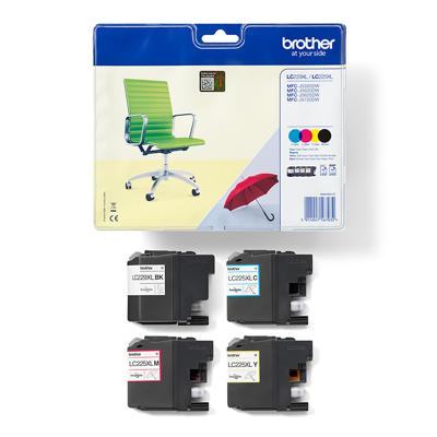Brother inktcartridge, 2.400 pagina&apos;s, OEM LC-229XLVAL, 4 kleuren