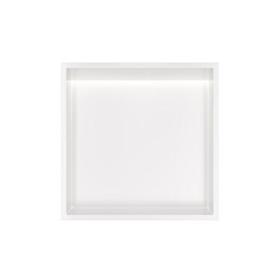 Hotbath &More Inbouwnis - 30 x 30 x 10 cm - met LED-verlichting - Mat Wit