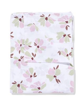 HEMA Tafelkleed 140x240cm katoen bloemen roze-groen (roze)