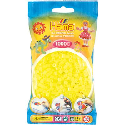 Hama strijkkralen - geel neon (034), 1000st.