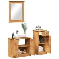Badkamermeubelset VIGO 3 pcs Honingbruin Massief grenenhout - thumbnail