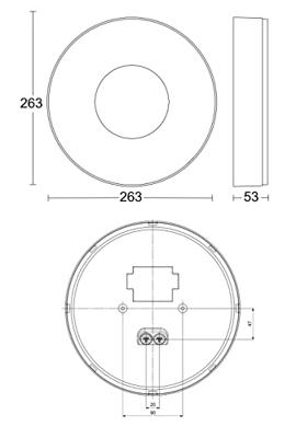 Steinel 078775 INNENLEUCHTE RS 200 C LED-plafondlamp LED LED vast ingebouwd 17.1 W Antraciet-grijs