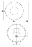 Steinel 078782 INNENLEUCHTE RS 200 SC LED-plafondlamp met bewegingsmelder LED LED vast ingebouwd 17.1 W Antraciet-grijs - thumbnail