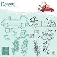 Nellie's Choice • rowan cutting die & clear stamp muis 12st. - thumbnail