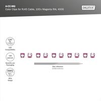 Digitus A-CC-MG A-CC-MG Gekleurde clips voor patchkabel Magenta - thumbnail