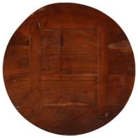 Tafelblad rond 80x2,5 cm massief gerecycled hout - thumbnail