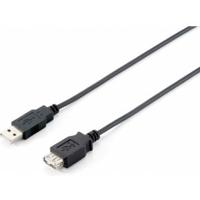 Equip USB 2.0 Verlenging A->A 5m S/B zwart - thumbnail
