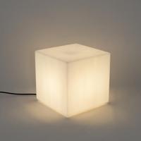 QAZQA Moderne buitenlamp wit 30 cm vierkant IP44 - Nura - thumbnail