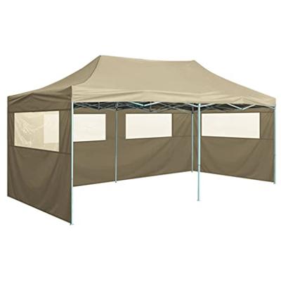 Partytent met 4 zijwanden inklapbaar 3x6 m staal crme