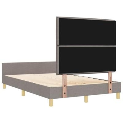 Bedframe met hoofdeinde Taupe 160 x 200 cm Stof