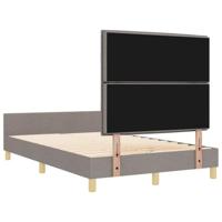 Bedframe met hoofdeinde Taupe 160 x 200 cm Stof - thumbnail