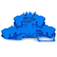 WAGO 2002-2409 Doorgangsklem 2-etages 5.20 mm Spanveer Toewijzing: N Blauw 1 stuk(s) - thumbnail