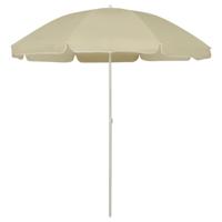 Strandparasol 240 cm zandgeel - thumbnail