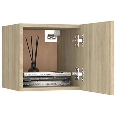 Nachtkastje 30,5x30x30 cm spaanplaat sonoma eikenkleurig