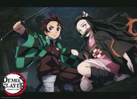 Poster Demon Slayer - Tanjiro And Nezuko Fight Position 52x38cm - thumbnail