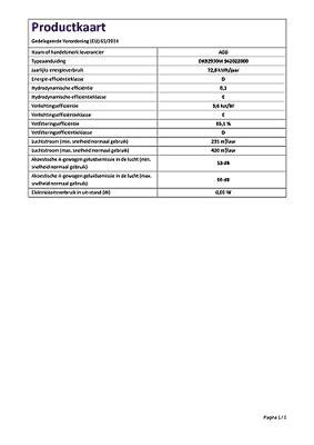 AEG DKB2930M Schouwkap Grijs