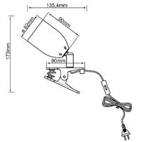 Brilliant Leo G24801A05 Klemlamp LED GU10 3 W Wit - thumbnail