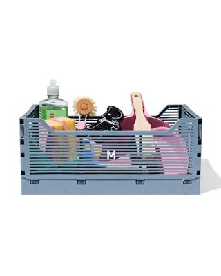 HEMA Klapkrat letterbord recycled M steenblauw