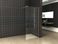 Profielset met Stabilisatiestang 120cm Geborsteld Koper - thumbnail