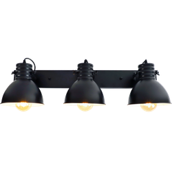 Moderne Wandlamp Spot Sophia 25 cm 3 Lichts Zwart