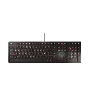 CHERRY KC 6000 Slim toetsenbord Universeel USB AZERTY Frans Zwart