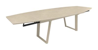 Vita Manta tafel Uitschuifbaar 180 x 110 tot 280 x 110 Creme / Creme Vita Manta tafel Uitschuifbaar 180 x 110 tot 280 x 110 Creme / Creme