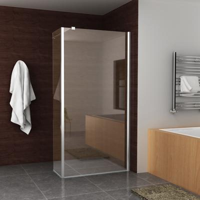 BWS Eco Zijwand met Hoekprofiel 30x200cm NANO Coating 8mm