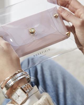 Rosefield The Boxy Quartz Polshorloge Vrouw Roségoud