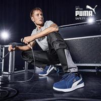 Puma werkschoenen Iconic Suede S1P laag marine blauw maat 39 - thumbnail