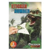Grafix Dino stickeren op nummer A4 - thumbnail